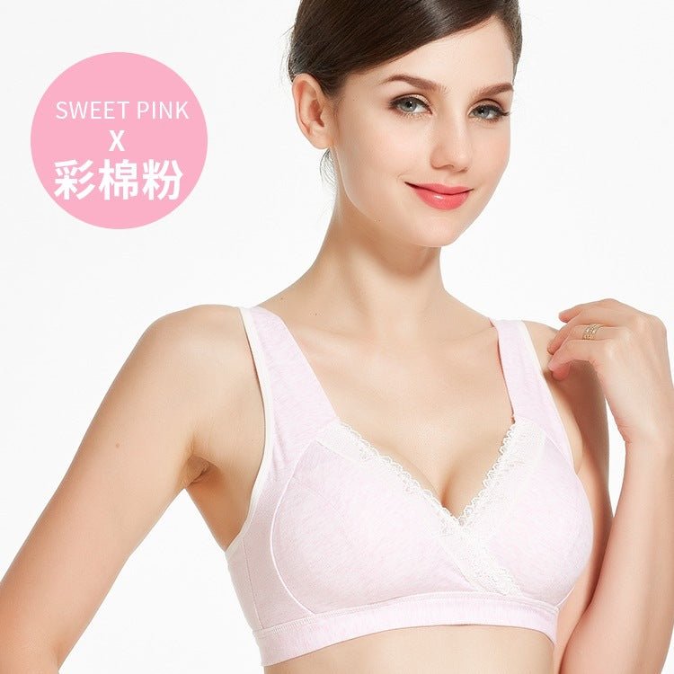 Cotton Wire - free Nursing Bra Pregnant Women - Negative Apparel