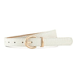 Croco - dile pattern retro large gold buckle fashionable ladies pin buckle belt versatile trend casual jeans belt - Negative Apparel