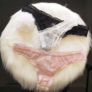 Cute Rabbit Fur Ball Underwear T - Pants T - Back thong Lace Comfortable panty - Negative Apparel