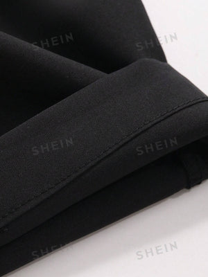 DAZY Solid Color Straight Suit Pants - Negative Apparel