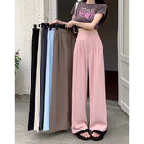 Double Button Wide Leg Pants - Negative Apparel