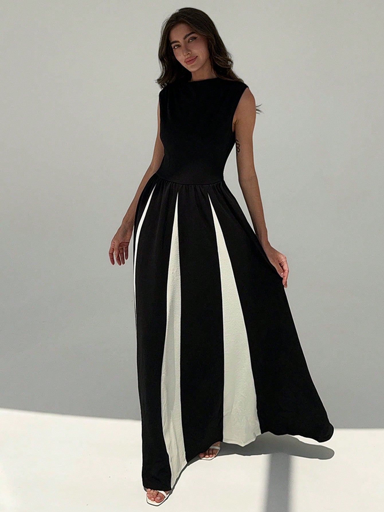 Formal black and white dress shop