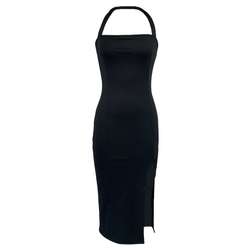 Elegant sexy backless halter neck dress - Negative Apparel