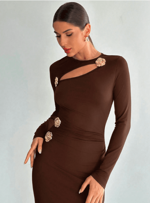 Elegant Women's Sophisticated Romantic Fashion Vintage-Style Negative Apparel Elegant Women's Sophisticated Romantic Fashion Vintage-Style Negative Apparel