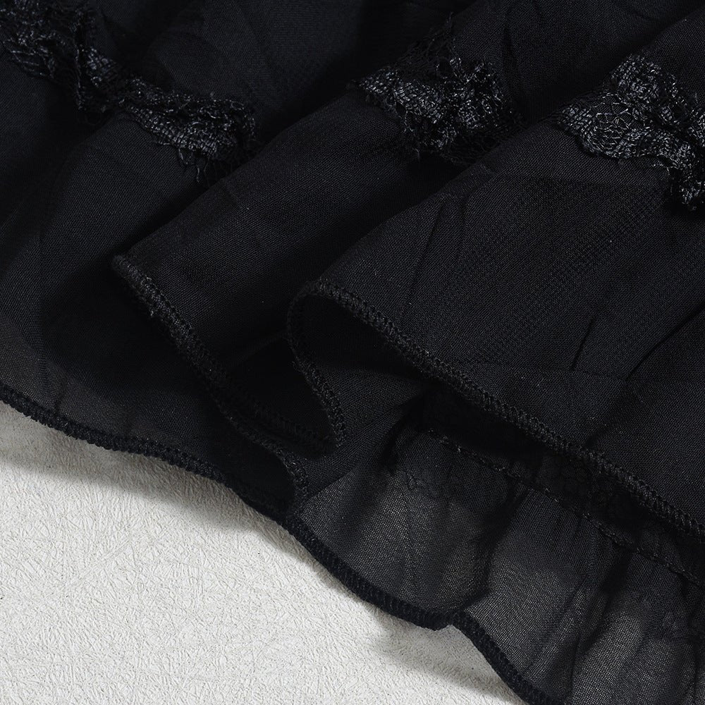 Ethereal Muse | Backless Pleated Halter Maxi Dress - Negative Apparel