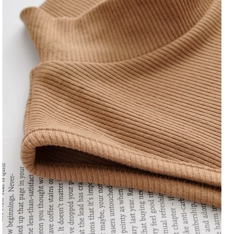 European and American summer new retro small high collar vest women's elastic slim fit short style navel - exposed sleeveless sports top - Negative Apparel