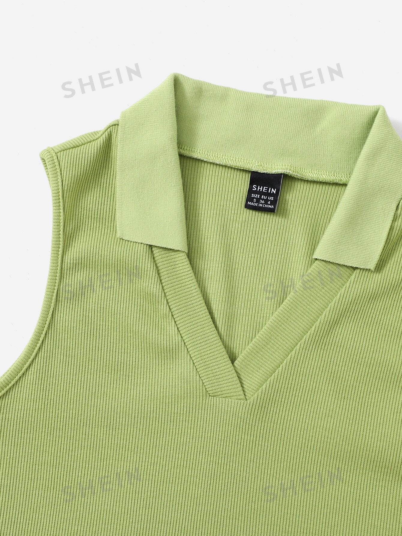 EZwear V-collar Solid Tank Top - Negative Apparel