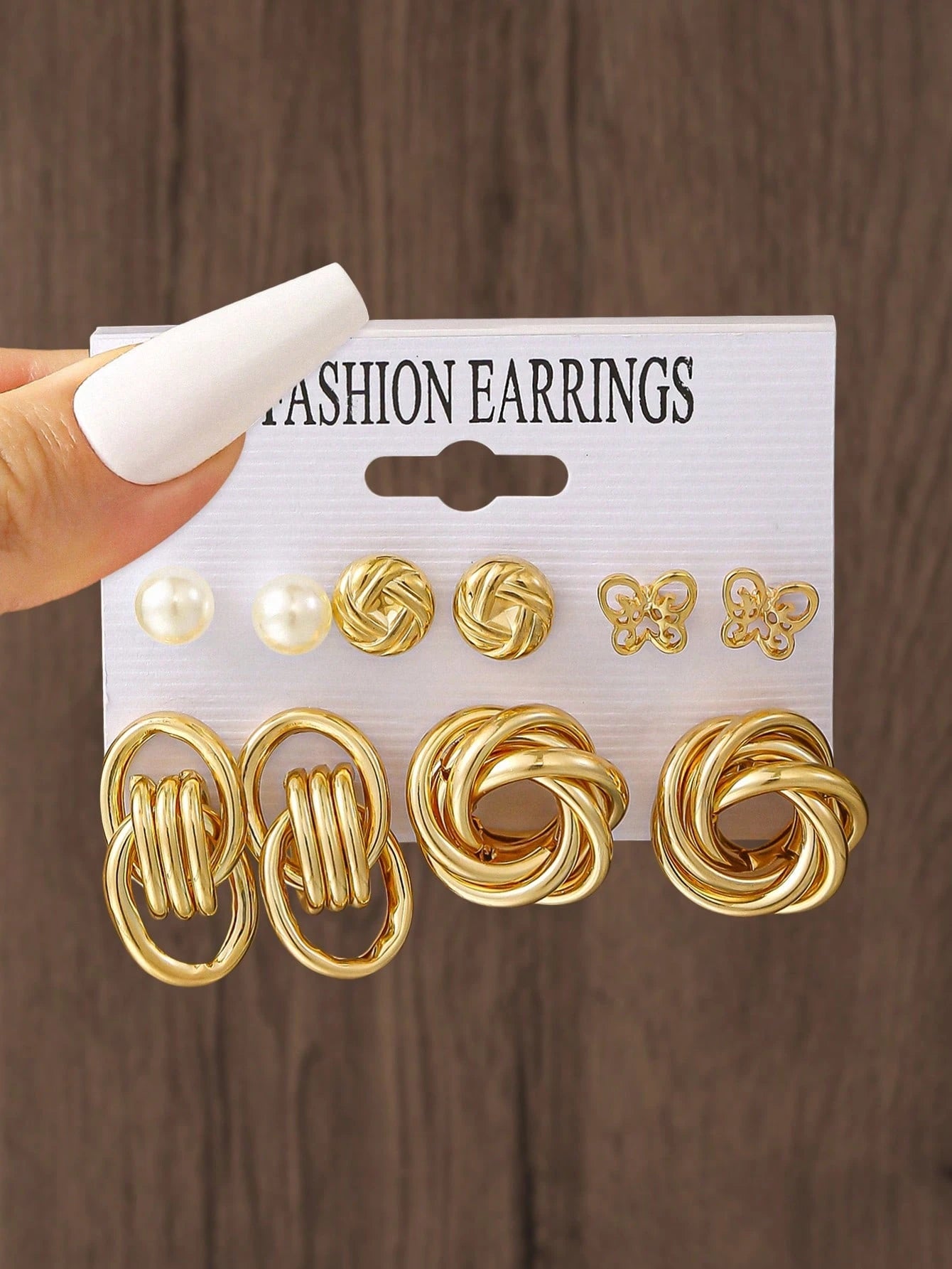Fashionable Bohemian Style Metal Women Earrings Set, Geometric Exaggerated Design Jewelry Suitable For Daily, Party Wear, Holiday Gift - Negative Apparel