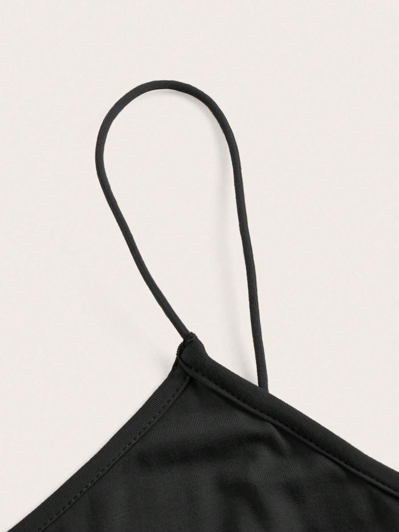 Firerie Solid Base Cami Bodycon Dress - Black FD - Negative Apparel