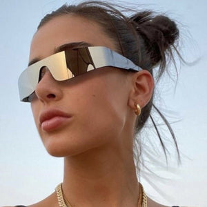 Frameless sunglasses futuristic 2025 sunglasses - Negative Apparel