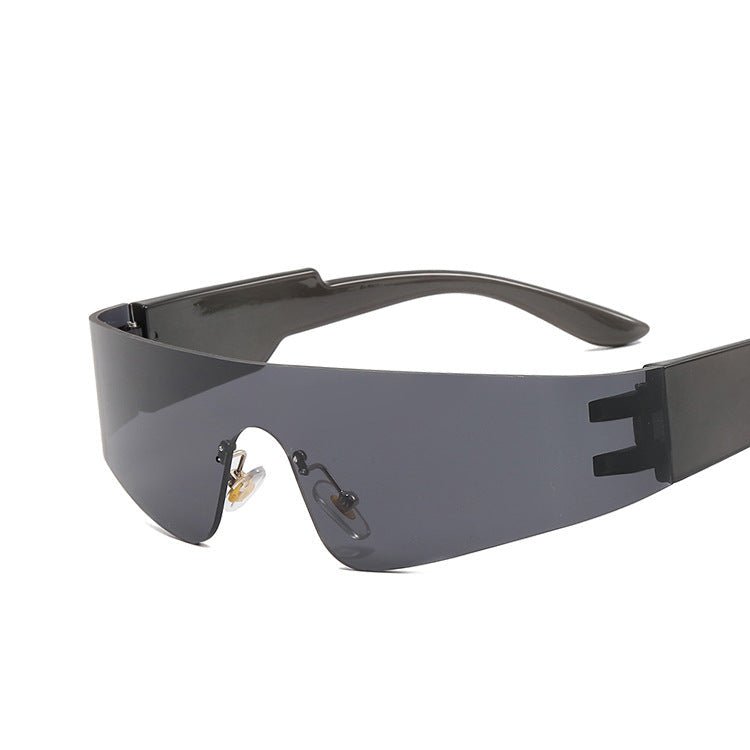 Frameless sunglasses futuristic 2025 sunglasses - Negative Apparel