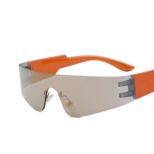 Frameless sunglasses futuristic 2025 sunglasses - Negative Apparel