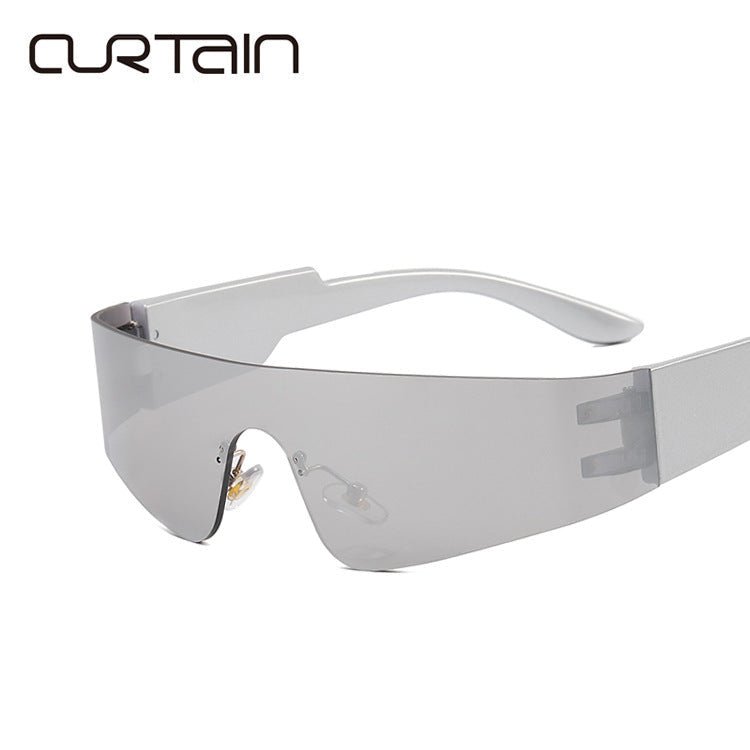 Frameless sunglasses futuristic 2025 sunglasses - Negative Apparel