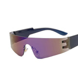 Frameless sunglasses futuristic 2025 sunglasses - Negative Apparel