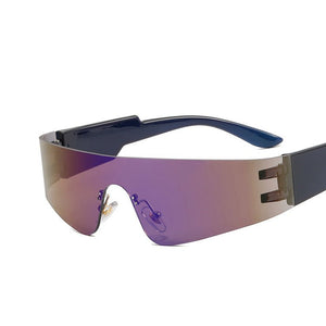 Frameless sunglasses futuristic 2025 sunglasses - Negative Apparel