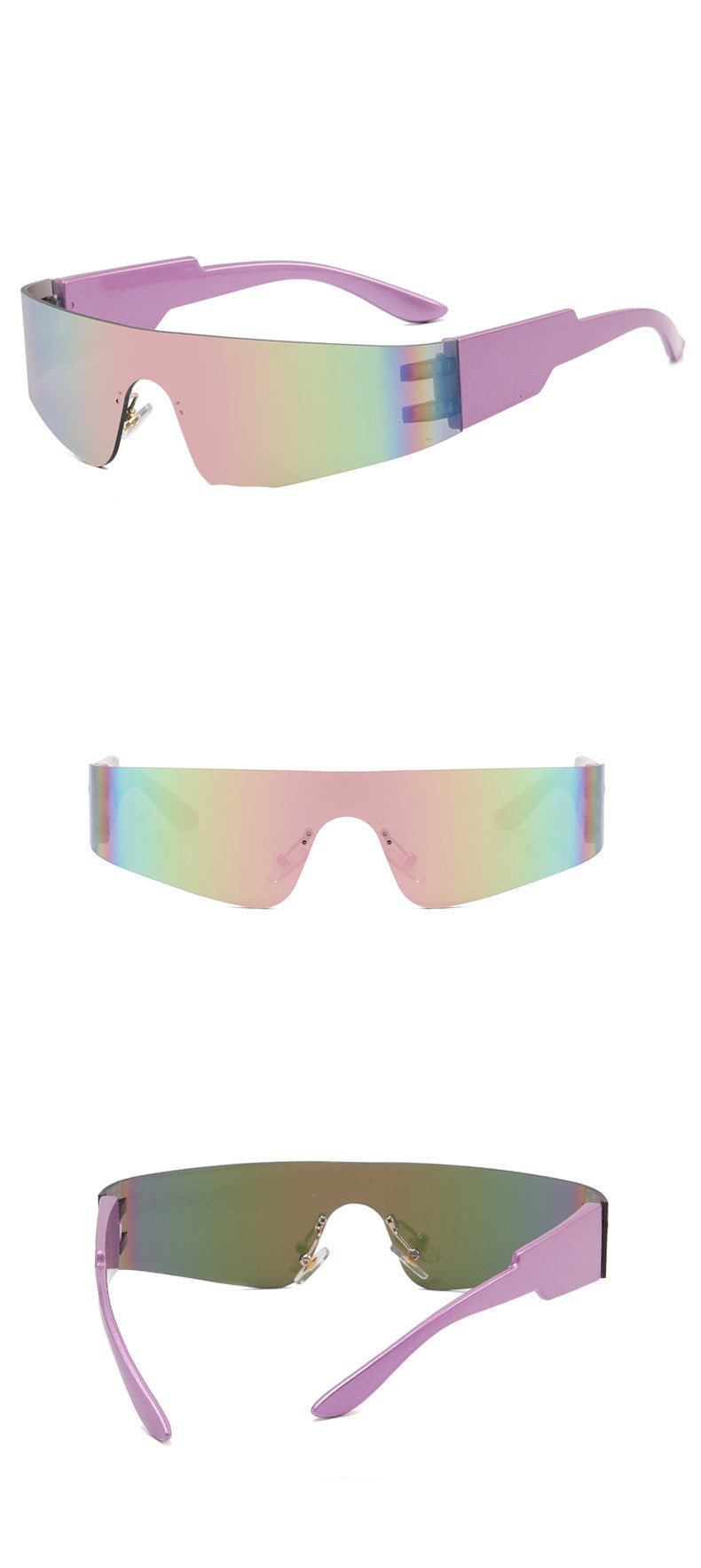 Frameless sunglasses futuristic 2025 sunglasses - Negative Apparel