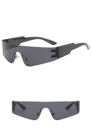 Frameless sunglasses futuristic 2025 sunglasses - Negative Apparel