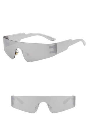 Frameless sunglasses futuristic 2025 sunglasses - Negative Apparel