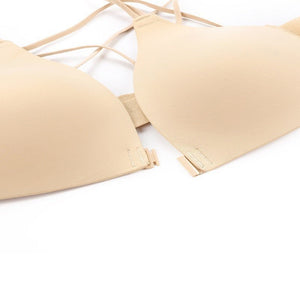 Front buckle, no steel ring yoga push up anti - lower plate sxy bra set - Negative Apparel