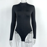 Full sleeved with zipper bodysuit for women - Negative Apparel