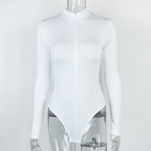 Full sleeved with zipper bodysuit for women - Negative Apparel