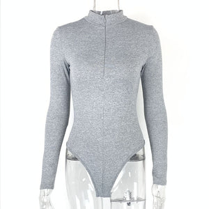 Full sleeved with zipper bodysuit for women - Negative Apparel