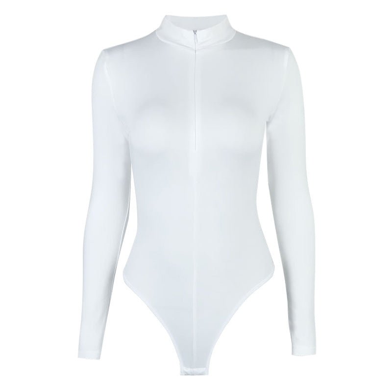 Full sleeved with zipper bodysuit for women - Negative Apparel