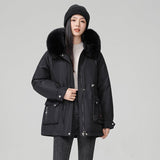 Fur Collar thickened jacket with large pockets Jacket - Negative Apparel