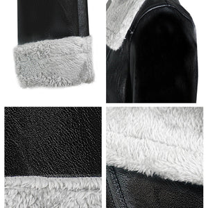 Grey Women's Faux Leather Jacket – Street Hipster Style Jacket - Negative Apparel