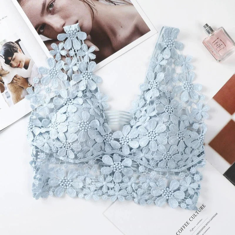 Guipure Lace Longline Bralette - Negative Apparel