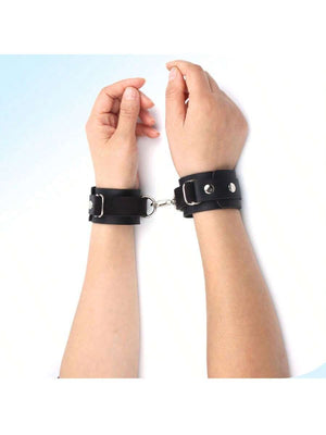 Halloween Decoration New Creative Soft Fabric Safety Handcuffs, Non - Injury Police & Thief Play Prop, Funny Prank Suppliesesposas,Handcuffs Party,Hand Cuffs Police - Negative Apparel