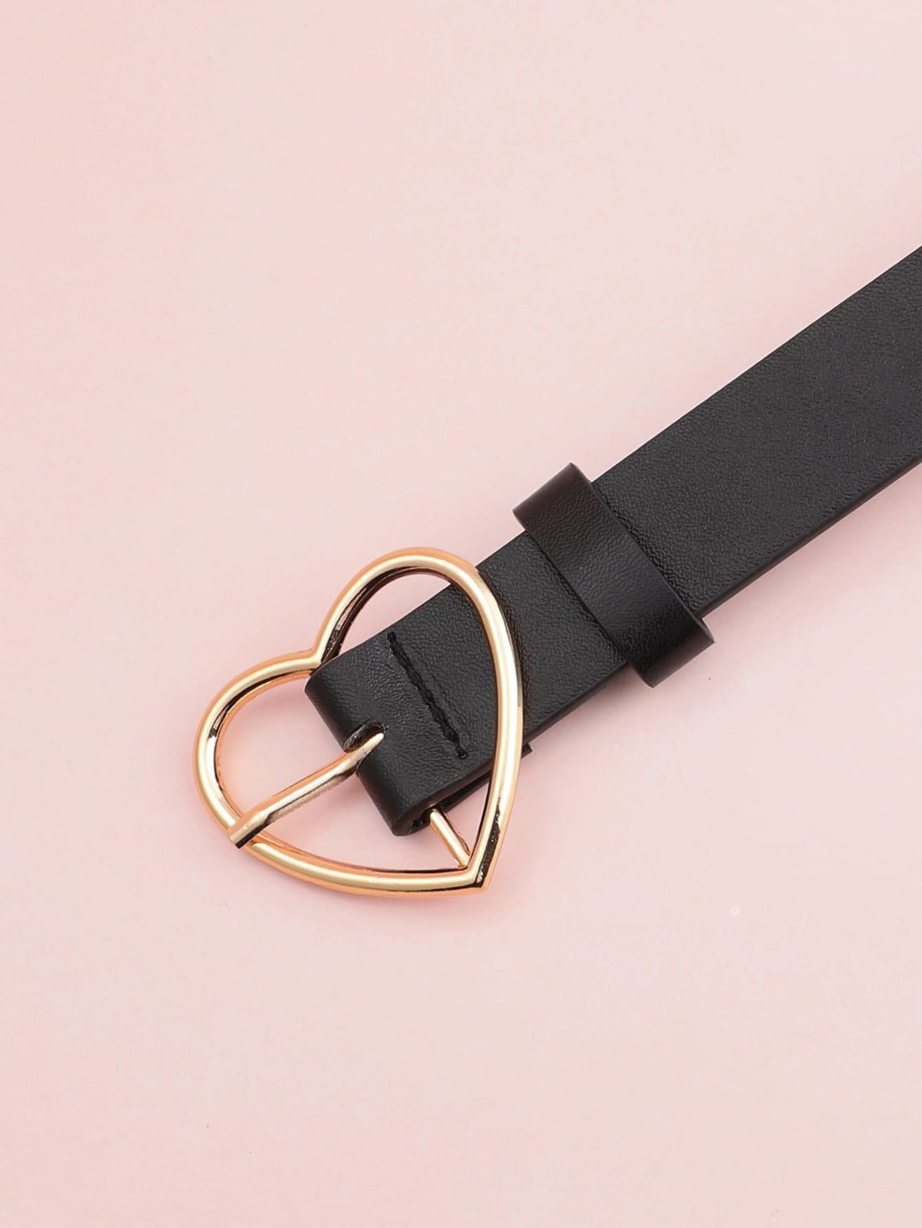 Heart Shaped Buckle Belt - Negative Apparel