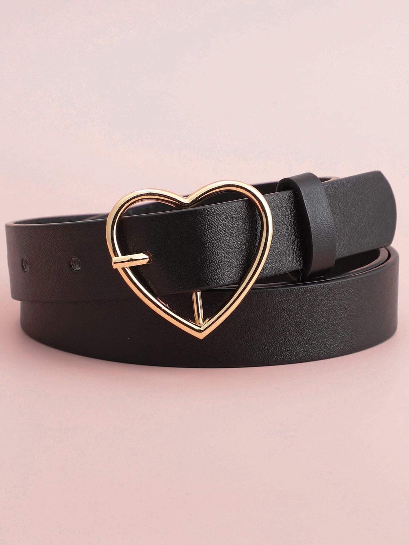 Heart Shaped Buckle Belt - Negative Apparel