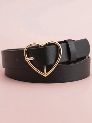 Heart Shaped Buckle Belt - Negative Apparel