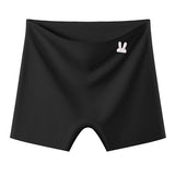 Ice silk safety pants women's anti - light and non - curling two - in - one underwear pure cotton crotch high waist seamless leggings - Negative Apparel