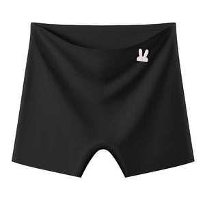 Ice silk safety pants women's anti - light and non - curling two - in - one underwear pure cotton crotch high waist seamless leggings - Negative Apparel