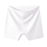 Ice silk safety pants women's anti - light and non - curling two - in - one underwear pure cotton crotch high waist seamless leggings - Negative Apparel