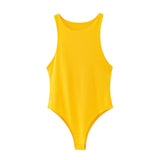 Ins style sexy tight - fitting vest female sleeveless bodysuit - Negative Apparel