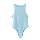 Ins style sexy tight - fitting vest female sleeveless bodysuit - Negative Apparel