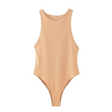 Ins style sexy tight - fitting vest female sleeveless bodysuit - Negative Apparel