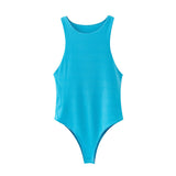 Ins style sexy tight - fitting vest female sleeveless bodysuit - Negative Apparel
