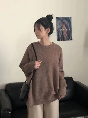 Japanese style small fresh soft lazy style sweater - Negative Apparel