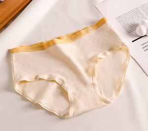 Kefei panties pure cotton women's summer class a baby cotton non - marking cotton antibacterial girls' briefs without buttocks - Negative Apparel
