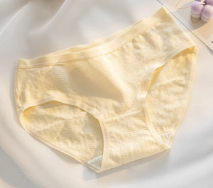 Kefei panties pure cotton women's summer class a baby cotton non - marking cotton antibacterial girls' briefs without buttocks - Negative Apparel