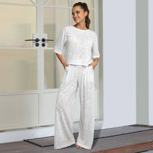 Knitted loose casual comfortable pajamas - Negative Apparel