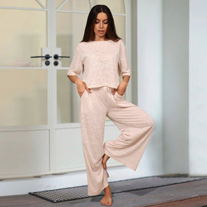 Knitted loose casual comfortable pajamas - Negative Apparel