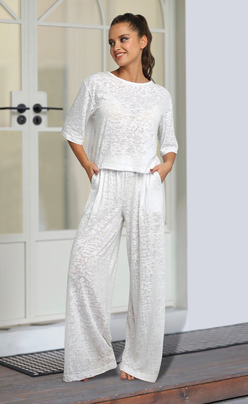 Knitted loose casual comfortable pajamas - Negative Apparel