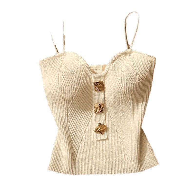 Knitted Tube Top Camisole Vest for Women - Negative Apparel