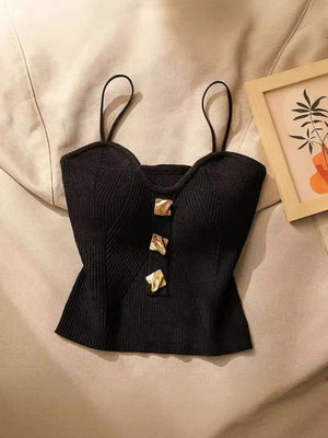 Knitted Tube Top Camisole Vest for Women - Negative Apparel