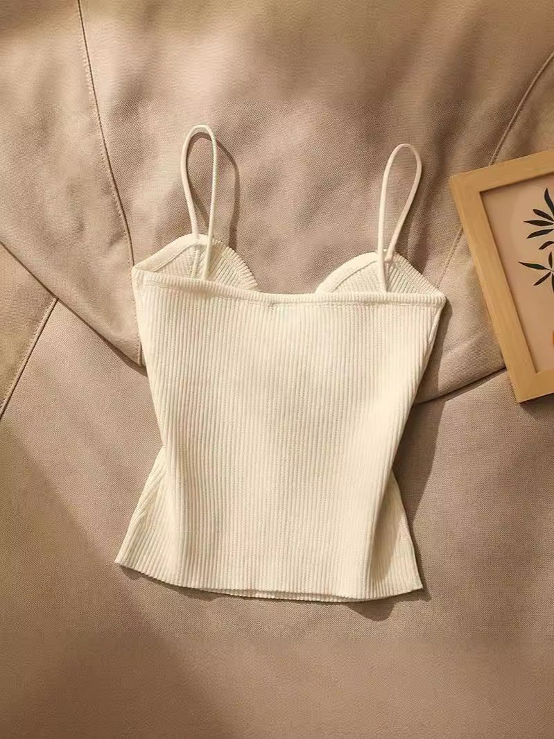 Knitted Tube Top Camisole Vest for Women - Negative Apparel